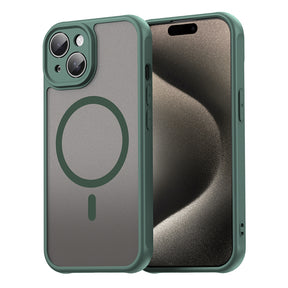 Husa de protectie Techsuit HaloFrost II MagSafe compatibil cu iPhone 15, Verde