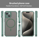 Husa de protectie Techsuit HaloFrost II MagSafe compatibil cu iPhone 15, Verde