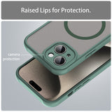 Husa de protectie Techsuit HaloFrost II MagSafe compatibil cu iPhone 15, Verde