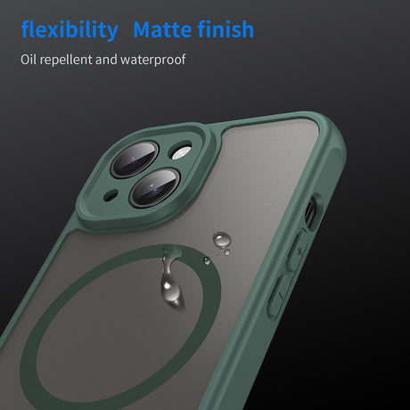 Husa de protectie Techsuit HaloFrost II MagSafe compatibil cu iPhone 15, Verde