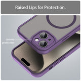 Husa de protectie Techsuit HaloFrost II MagSafe compatibil cu iPhone 15, Mov