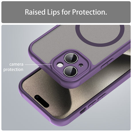 Husa de protectie Techsuit HaloFrost II MagSafe compatibil cu iPhone 15, Mov