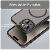 Husa de protectie Techsuit HaloFrost II MagSafe compatibil cu iPhone 15 Plus, Negru