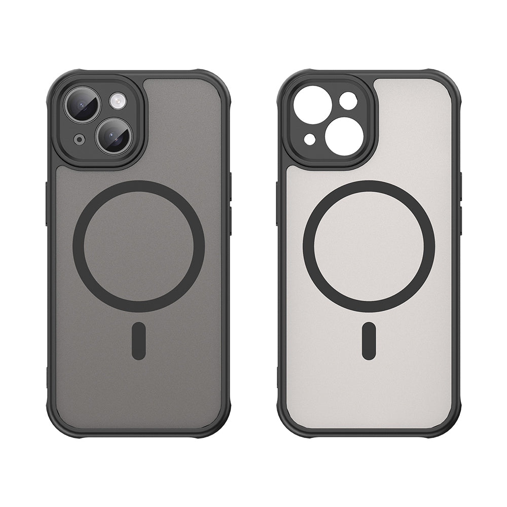 Husa de protectie Techsuit HaloFrost II MagSafe compatibil cu iPhone 15 Plus, Negru