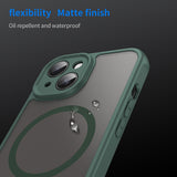 Husa de protectie Techsuit HaloFrost II MagSafe compatibil cu iPhone 15 Plus, Verde