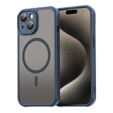 Husa de protectie Techsuit HaloFrost II MagSafe compatibil cu iPhone 15 Plus, Bleumarin