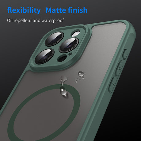 Husa de protectie Techsuit HaloFrost II MagSafe compatibil cu iPhone 15 Pro, Verde