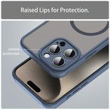 Husă Techsuit HaloFrost II MagSafe bleumarin pentru iPhone 15 Pro