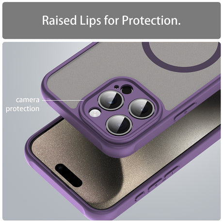 Husa de protectie Techsuit HaloFrost II MagSafe compatibil cu iPhone 15 Pro, Mov