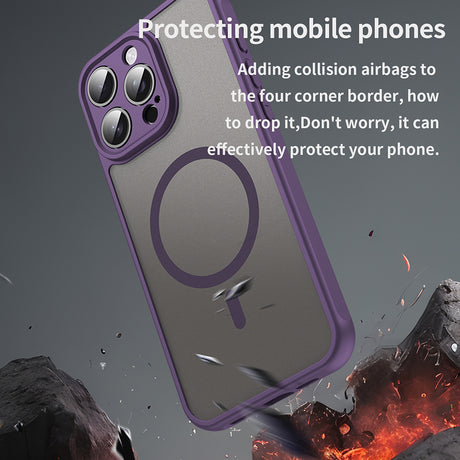 Husa de protectie Techsuit HaloFrost II MagSafe compatibil cu iPhone 15 Pro, Mov