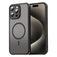Husa de protectie Techsuit HaloFrost II compatibil MagSafe, compatibil cu iPhone 15 Pro Max, Negru