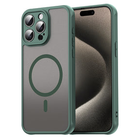 Husa de protectie Techsuit HaloFrost II MagSafe compatibil cu iPhone 15 Pro Max, Verde