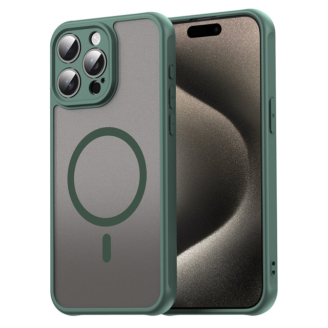 Husa de protectie Techsuit HaloFrost II MagSafe compatibil cu iPhone 15 Pro Max, Verde