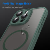 Husa de protectie Techsuit HaloFrost II MagSafe compatibil cu iPhone 15 Pro Max, Verde