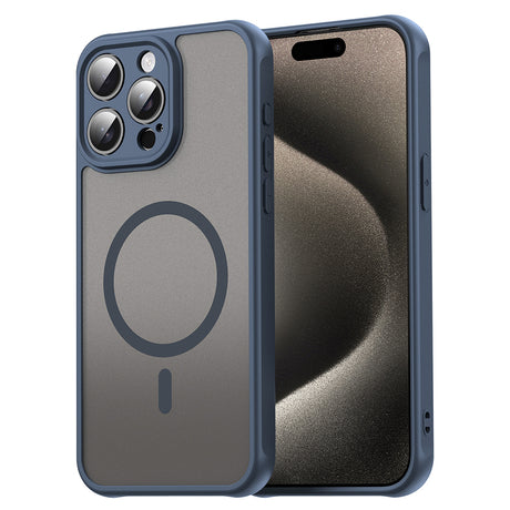 Husa de protectie Techsuit HaloFrost II MagSafe compatibil cu iPhone 15 Pro Max, Bleumarin