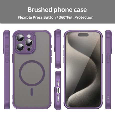 Husa de protectie Techsuit HaloFrost II MagSafe compatibil cu iPhone 15 Pro Max, Mov