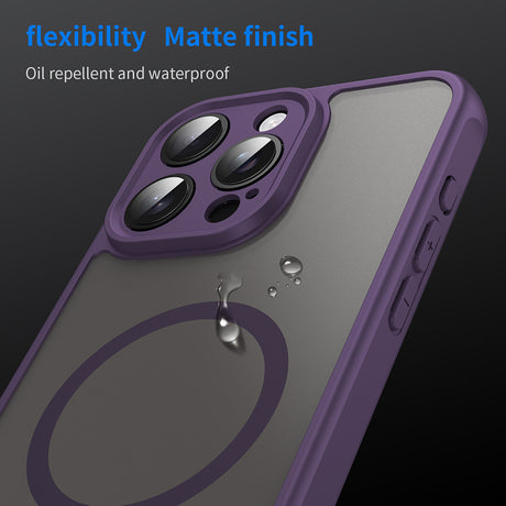 Husa de protectie Techsuit HaloFrost II MagSafe compatibil cu iPhone 15 Pro Max, Mov