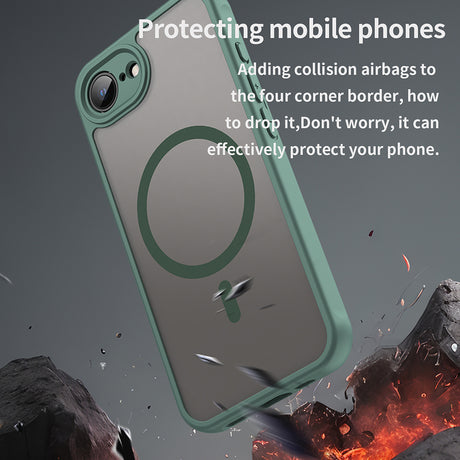 Husa de protectie Techsuit HaloFrost II MagSafe compatibil cu iPhone 16e / iPhone 17e, Verde