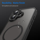 Husa de protectie Techsuit HaloFrost II compatibil MagSafe, compatibil cu iPhone 16, Negru