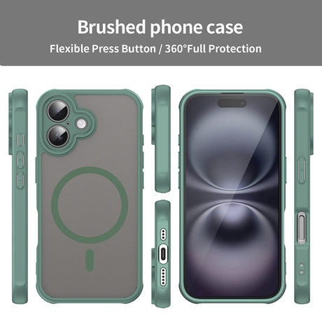 Husa de protectie Techsuit HaloFrost II MagSafe compatibil cu iPhone 16, Verde