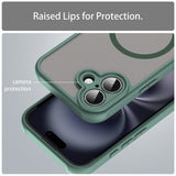 Husa de protectie Techsuit HaloFrost II MagSafe compatibil cu iPhone 16, Verde