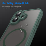 Husa de protectie Techsuit HaloFrost II MagSafe compatibil cu iPhone 16, Verde