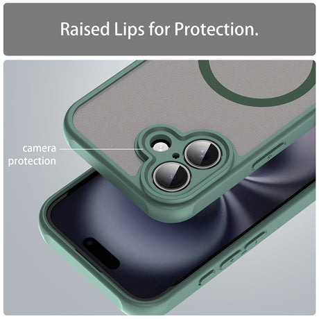 Husa de protectie Techsuit HaloFrost II MagSafe compatibil cu iPhone 16 Plus, Verde