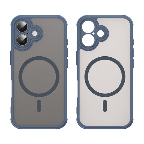 Husa de protectie Techsuit HaloFrost II MagSafe compatibil cu iPhone 16 Plus, Bleumarin