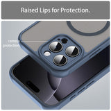 Techsuit HaloFrost II MagSafe sötétkék tok iPhone 16 Pro Max készülékhez