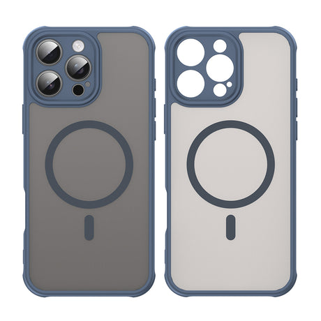 Husa de protectie Techsuit HaloFrost II MagSafe compatibil cu iPhone 16 Pro Max, Bleumarin