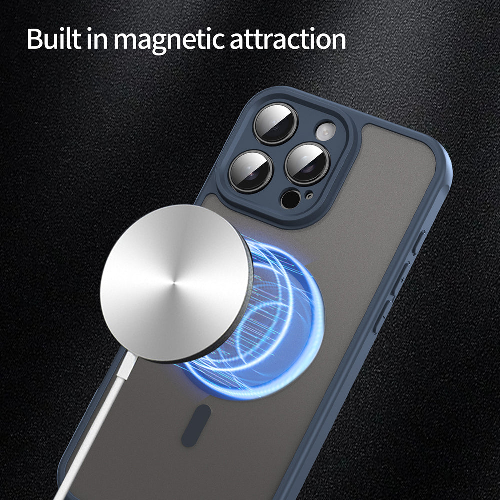 Techsuit HaloFrost II MagSafe sötétkék tok iPhone 16 Pro Max készülékhez