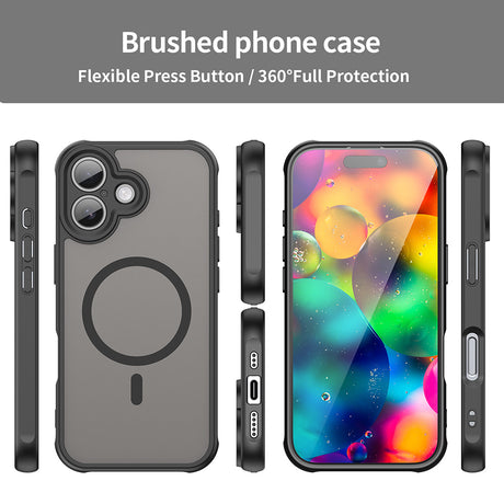 Husa de protectie Techsuit HaloFrost II MagSafe compatibil cu iPhone 17, Negru