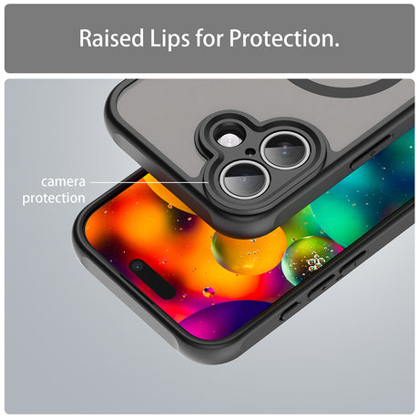 Husa de protectie Techsuit HaloFrost II MagSafe compatibil cu iPhone 17, Negru