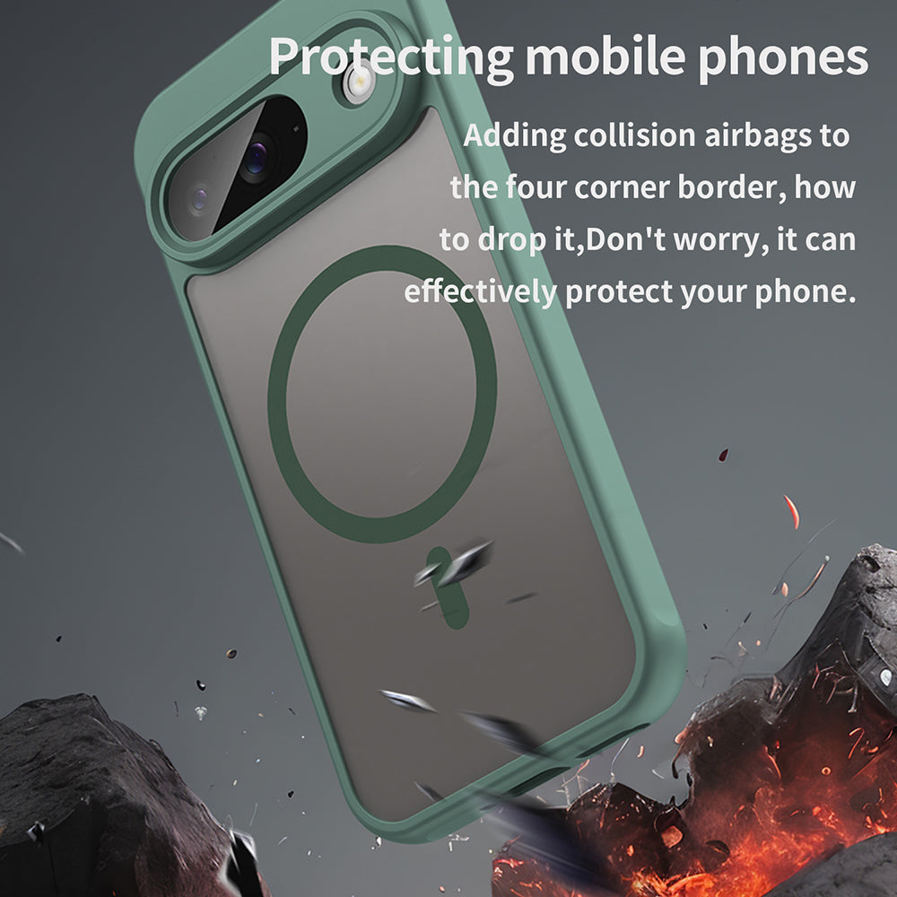 Husa de protectie Techsuit HaloFrost II MagSafe compatibil cu Google Pixel 9, Verde