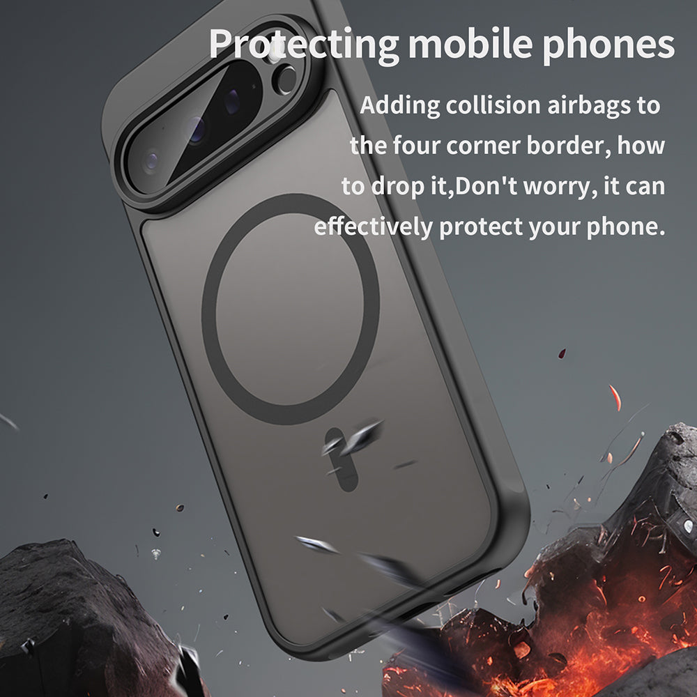 Husa de protectie Techsuit HaloFrost II MagSafe compatibil cu Google Pixel 9 Pro, Negru