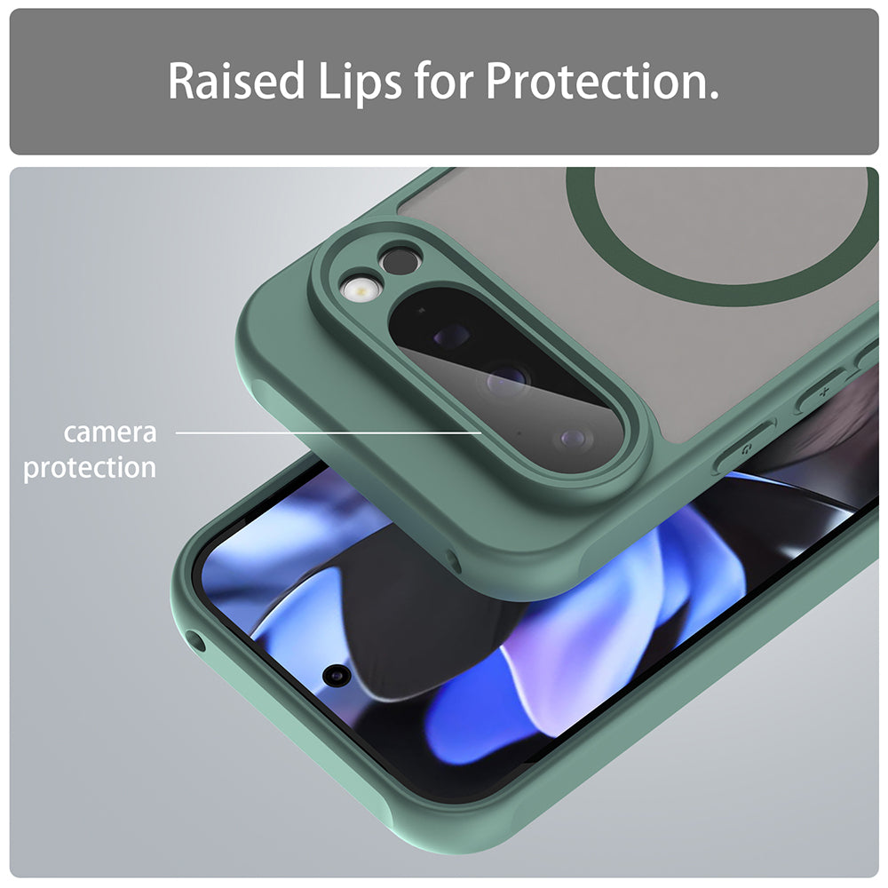 Husa de protectie Techsuit HaloFrost II MagSafe compatibil cu Google Pixel 9 Pro, Verde