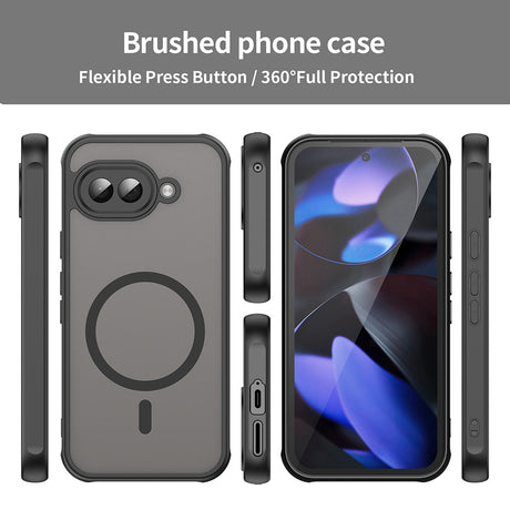 Husa de protectie Techsuit HaloFrost II MagSafe compatibil cu Google Pixel 9a, Negru