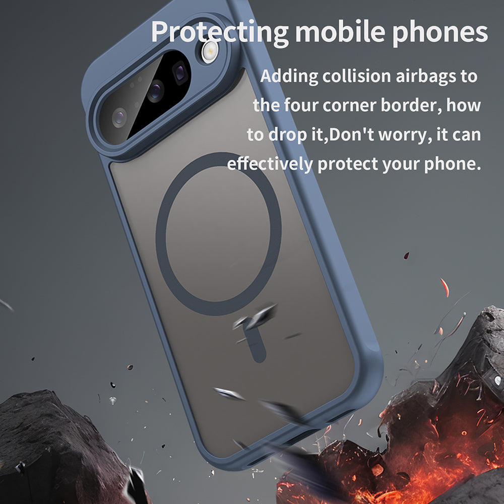 Husa de protectie Techsuit HaloFrost II MagSafe compatibil cu Google Pixel 10, Bleumarin