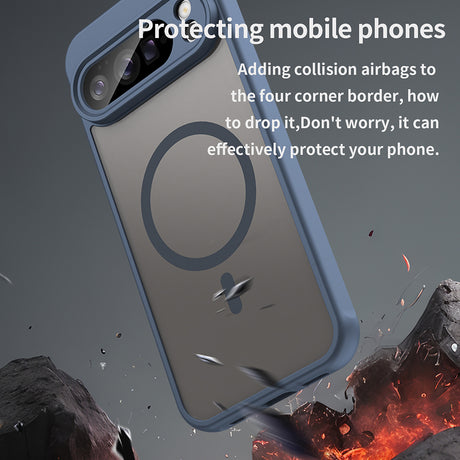Husa de protectie Techsuit HaloFrost II MagSafe compatibil cu Google Pixel 10 Pro XL, Bleumarin