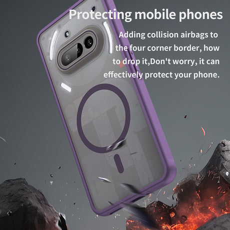 Husa de protectie Techsuit HaloFrost II MagSafe compatibil cu Nothing Phone (3a), Mov
