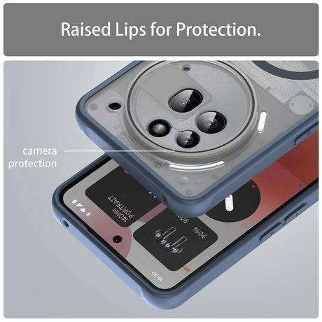 Husa de protectie Techsuit HaloFrost II MagSafe compatibil cu Nothing Phone (3a) Pro, Bleumarin