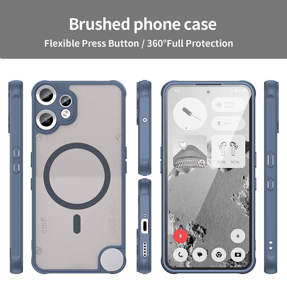 Husa de protectie Techsuit HaloFrost II MagSafe compatibil cu Nothing CMF Phone 2 Pro, Bleumarin