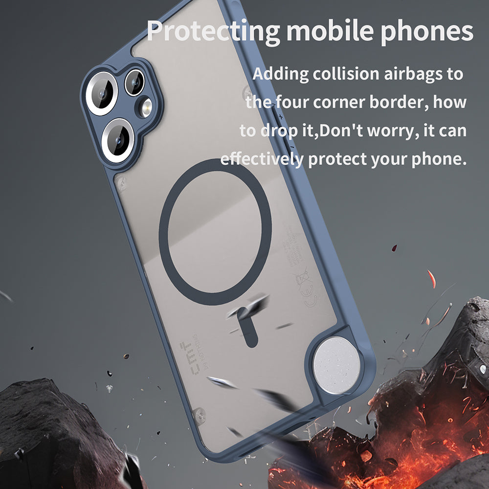 Husa de protectie Techsuit HaloFrost II MagSafe compatibil cu Nothing CMF Phone 2 Pro, Bleumarin