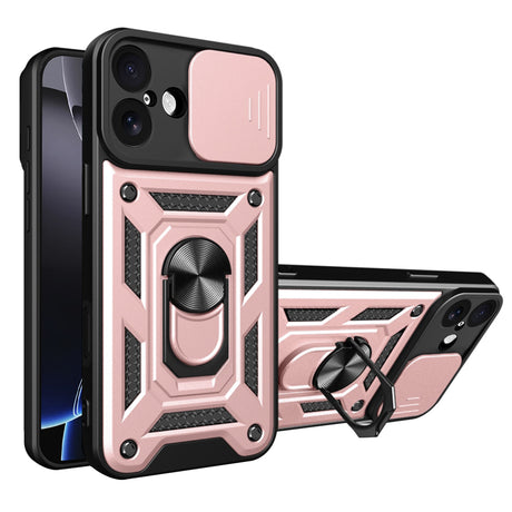Husa de protectie Techsuit CamShield Series compatibil cu iPhone 17, Roz Auriu