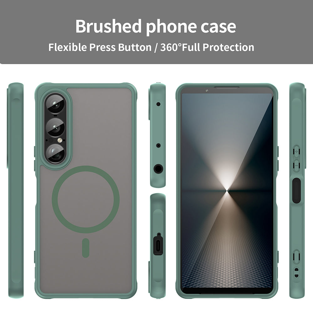 Husa de protectie Techsuit HaloFrost II MagSafe compatibil cu Sony Xperia 1 VII, Verde