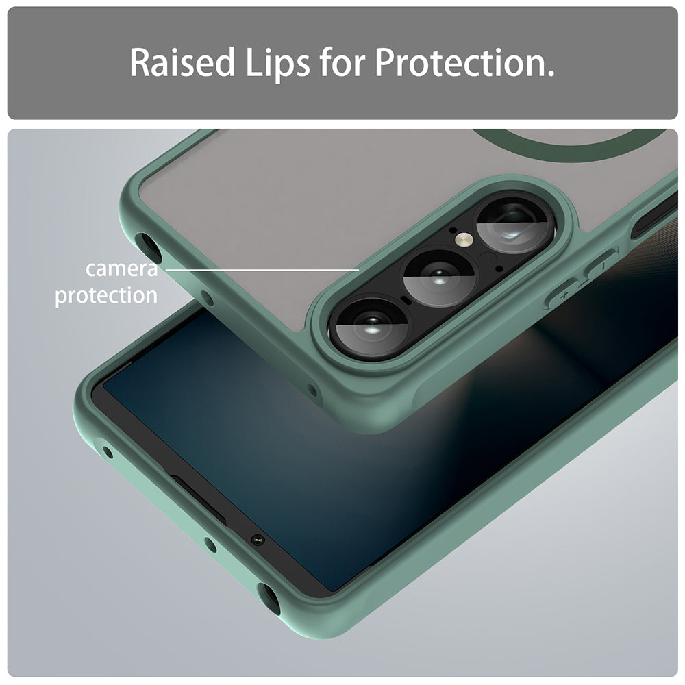 Husa de protectie Techsuit HaloFrost II MagSafe compatibil cu Sony Xperia 1 VII, Verde
