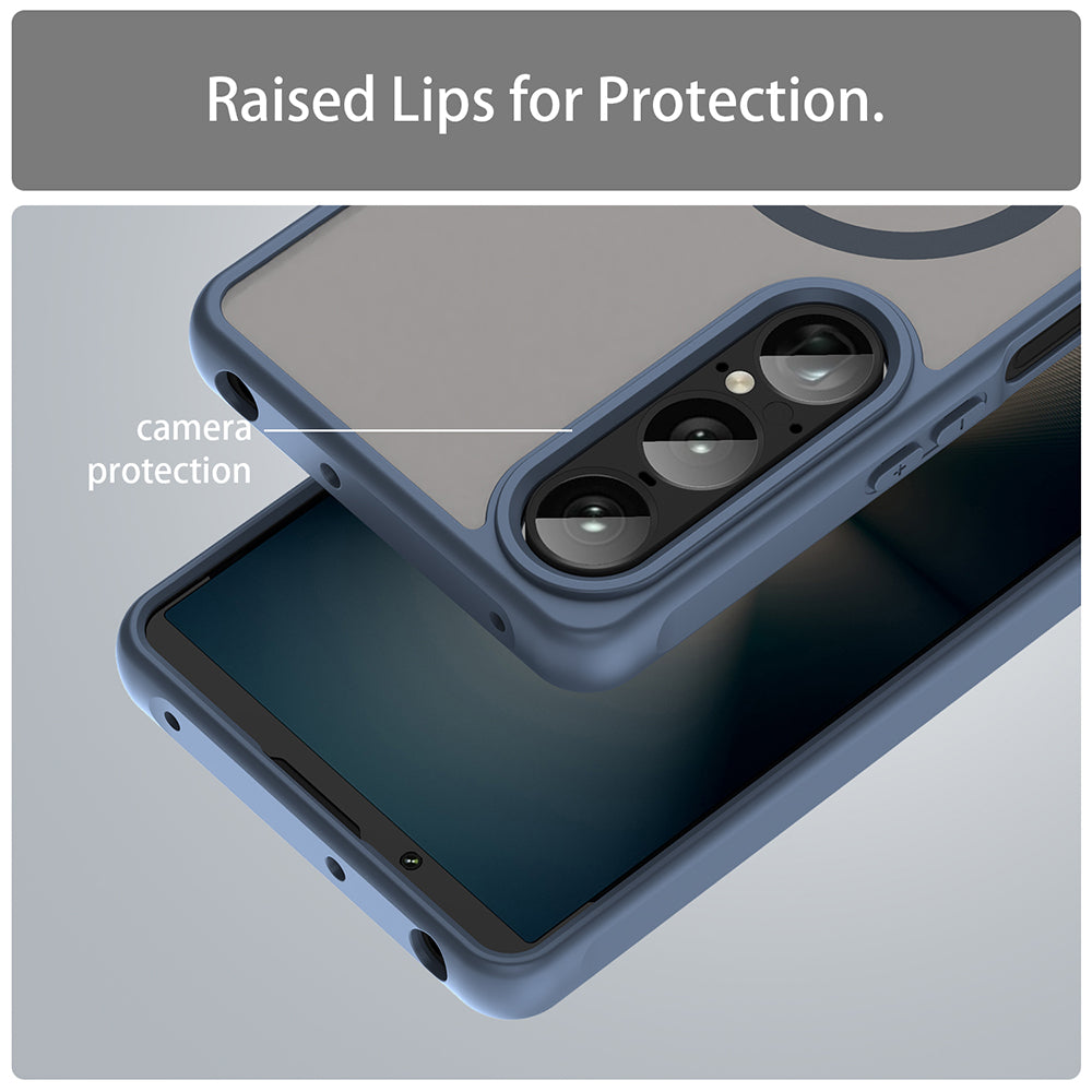 Husa de protectie Techsuit HaloFrost II MagSafe compatibil cu Sony Xperia 1 VII, Bleumarin