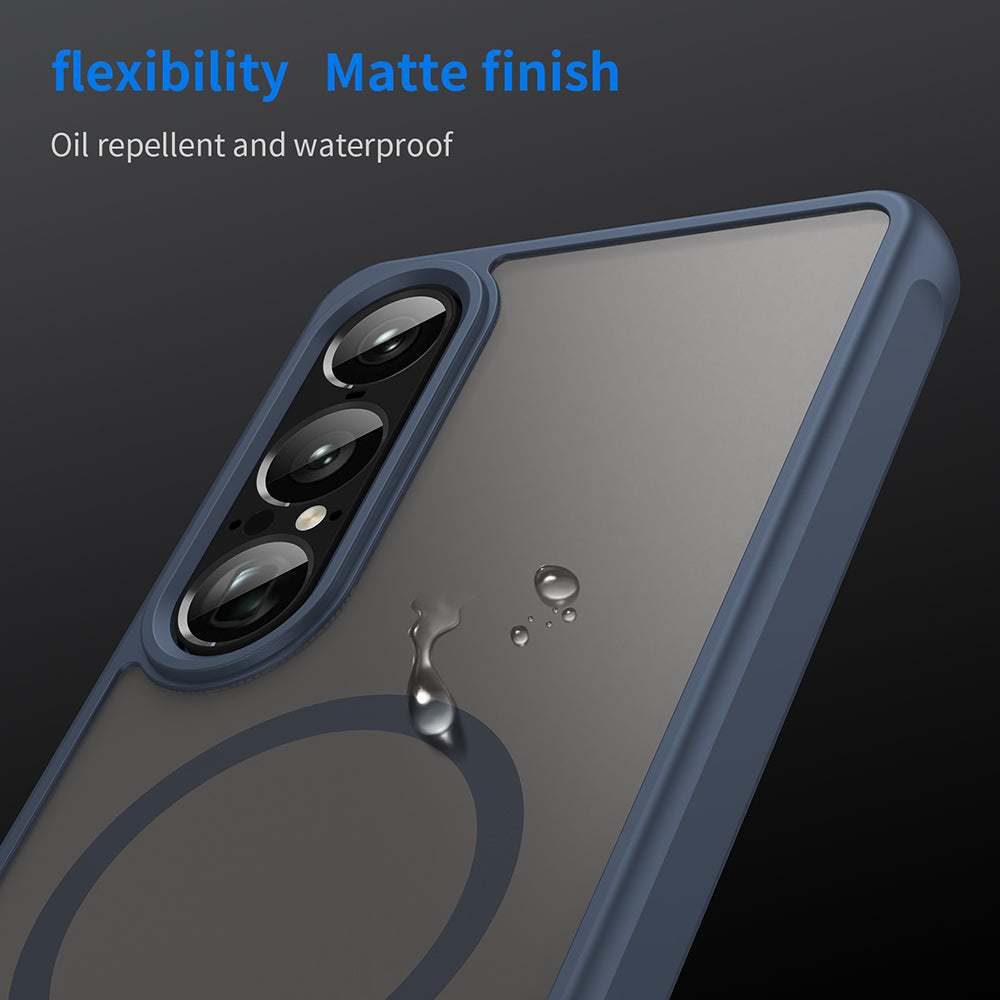 Husa de protectie Techsuit HaloFrost II MagSafe compatibil cu Sony Xperia 1 VII, Bleumarin