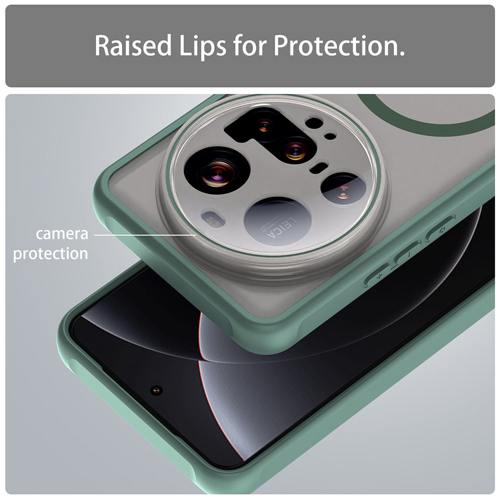 Husa de protectie Techsuit HaloFrost II MagSafe compatibil cu Xiaomi 15 Ultra, Verde