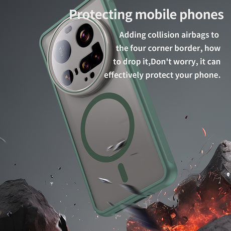 Husa de protectie Techsuit HaloFrost II MagSafe compatibil cu Xiaomi 15 Ultra, Verde